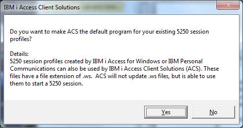 ibm client access 7.1 update is required