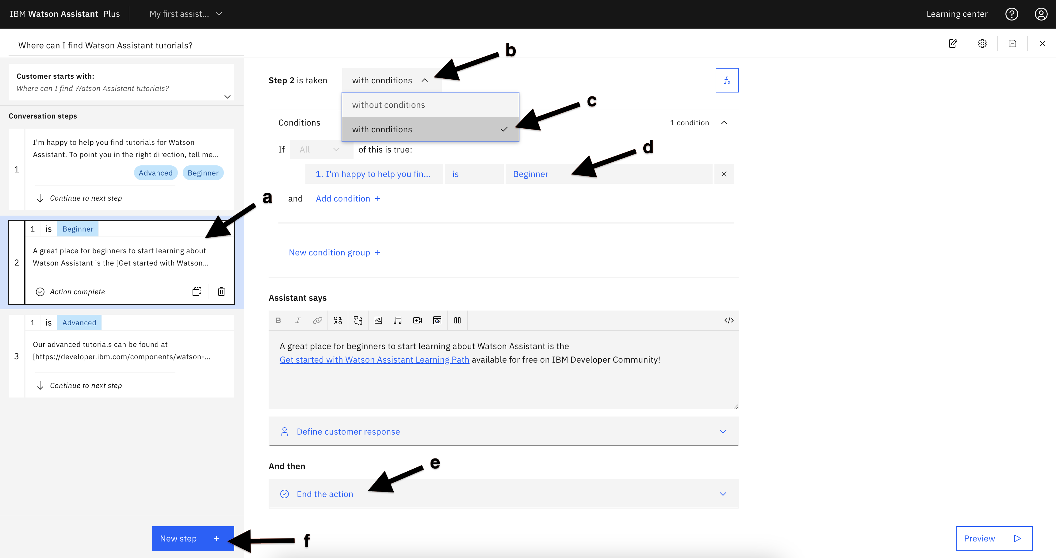 Building a basic action from scratch - IBM Developer