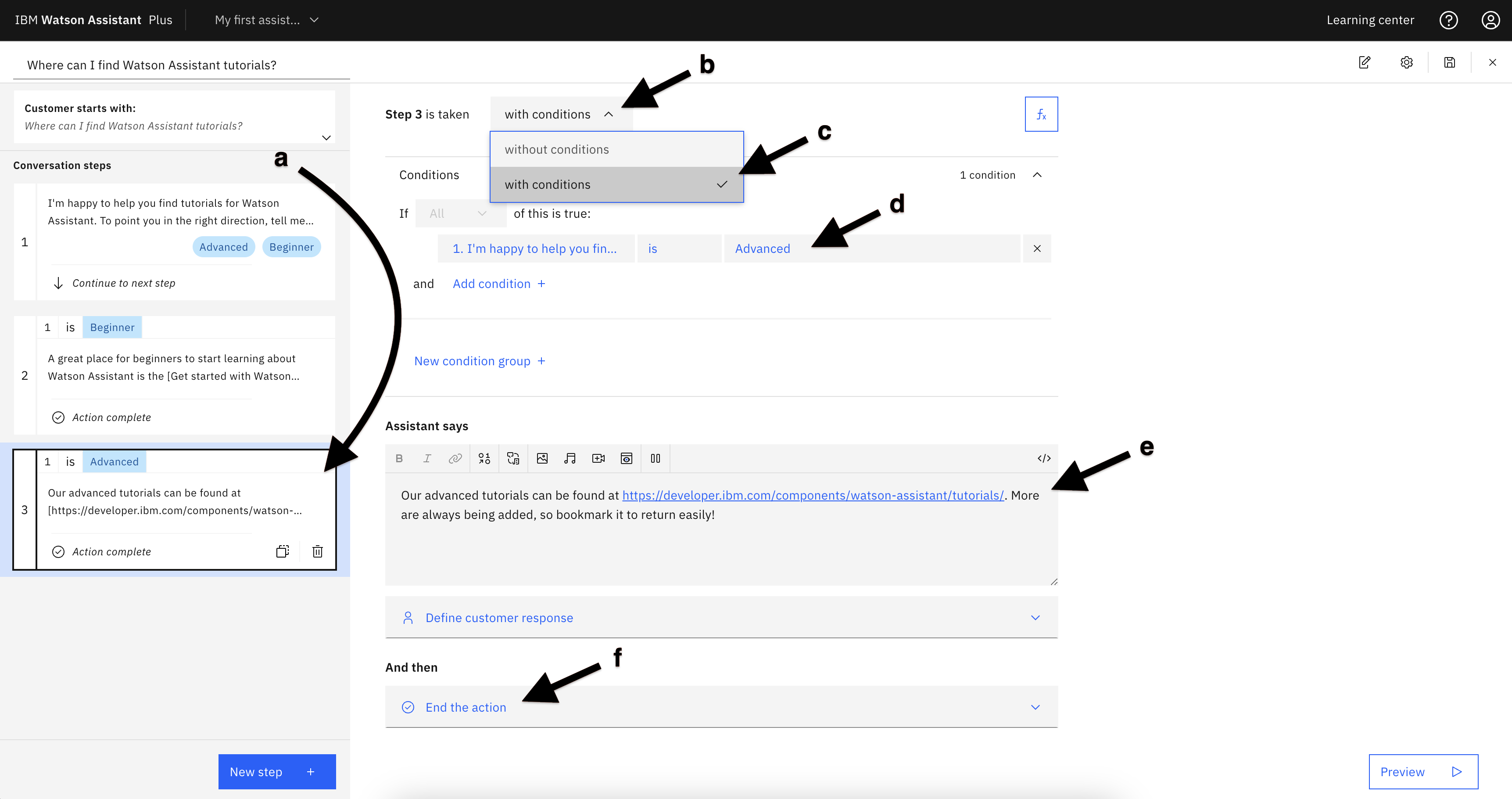 Building a basic action from scratch - IBM Developer