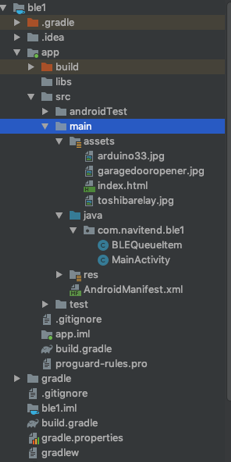 Android Studio project window