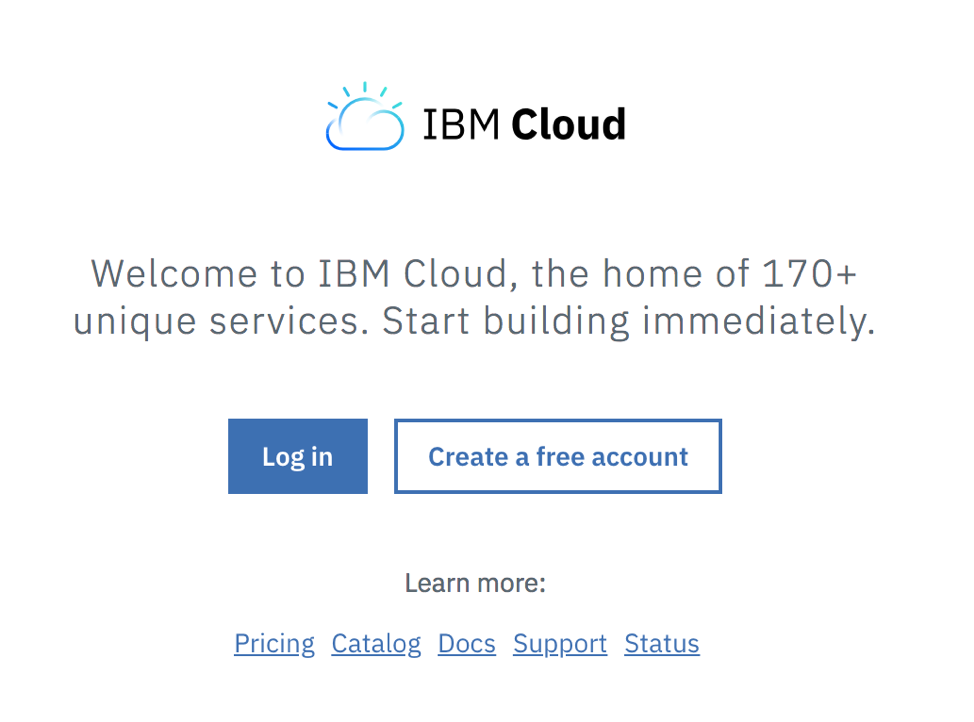 Console do IBM Cloud
