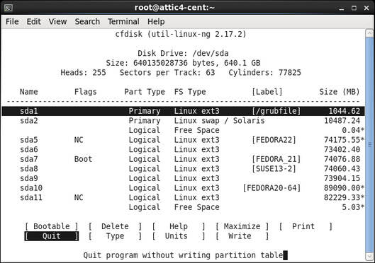 create partition for ex3 filesystem for usb mac