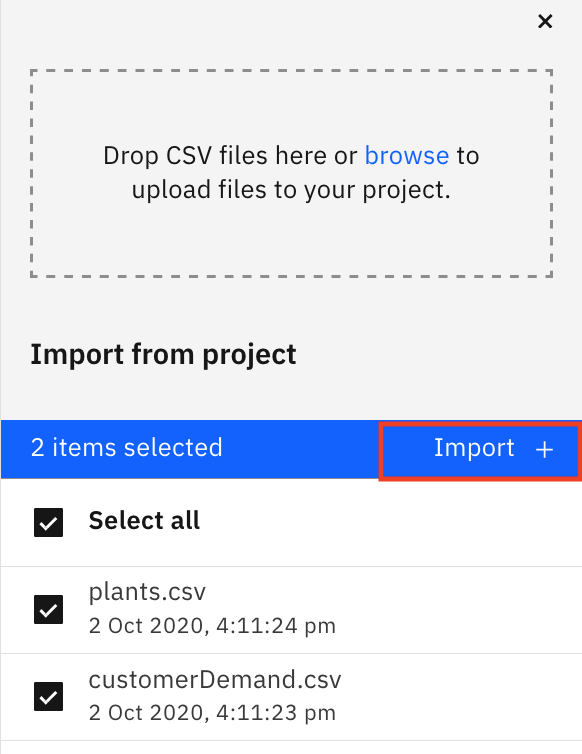Importing the data