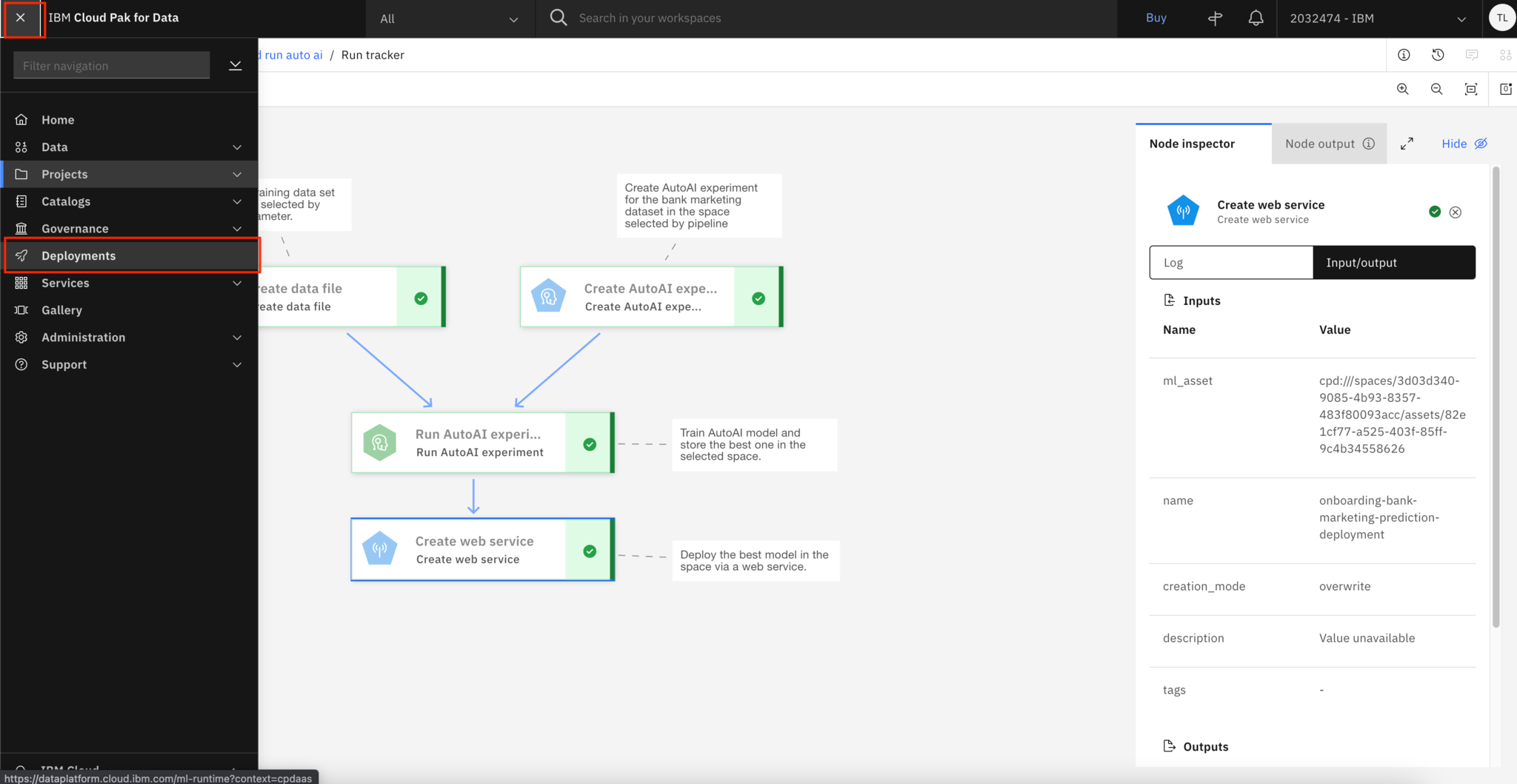 Orchestrating end-to-end machine learning workflows with Watson ...