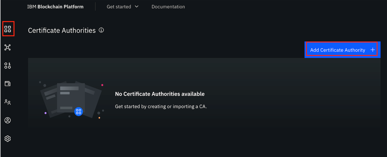 Adding the certificate authority