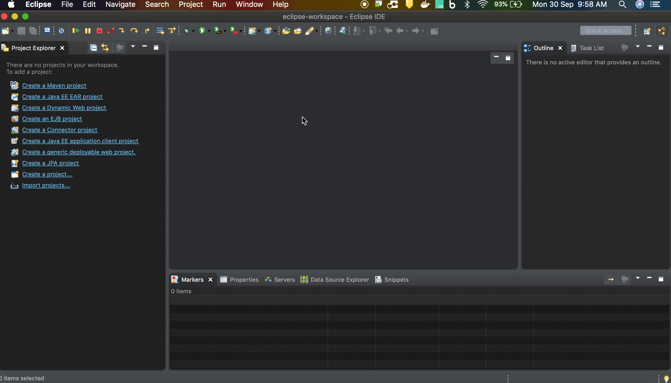 Codewind Explorer View