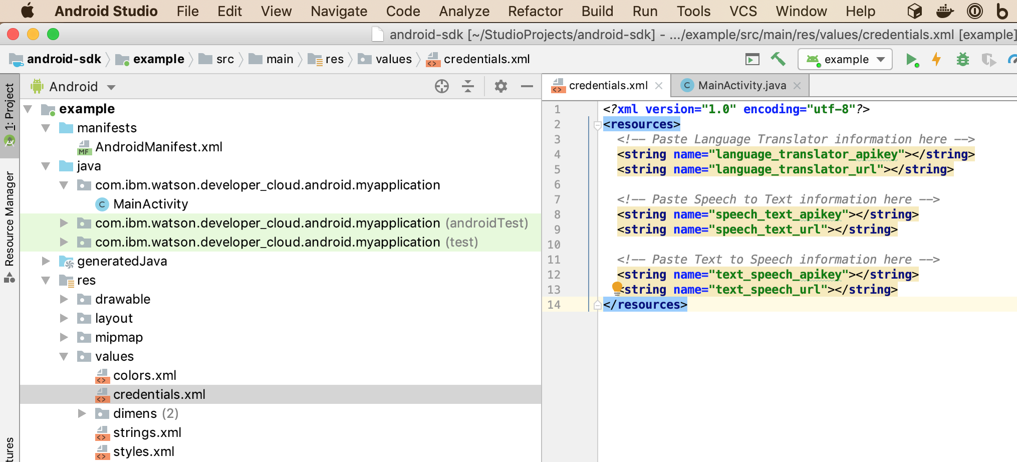 search icon android studio